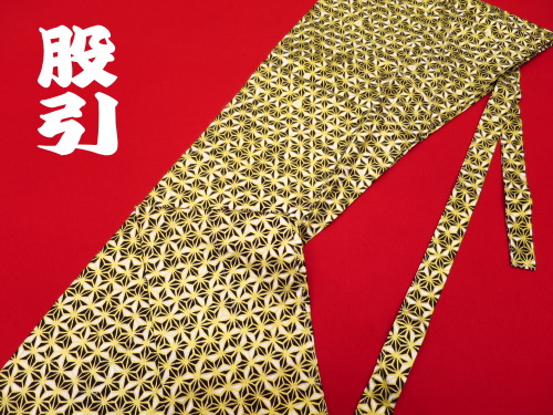 義若オリジナルの股引き 金彩モダン麻の葉